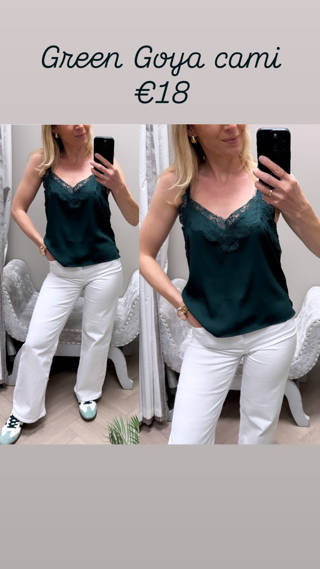 Green Goya cami