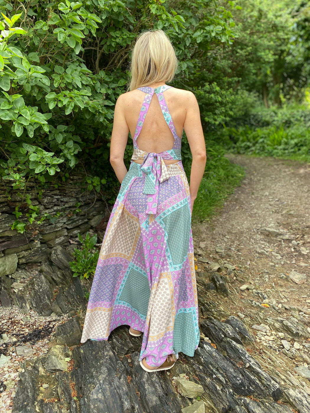 Endless haze print maxi