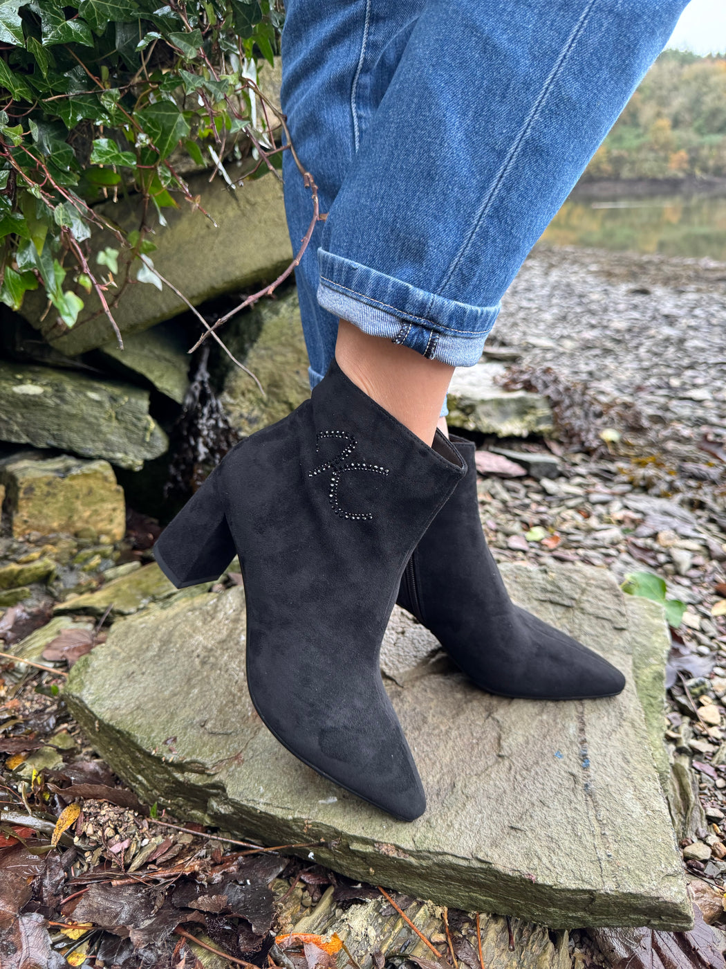 Catterton schwarz black ankle boots