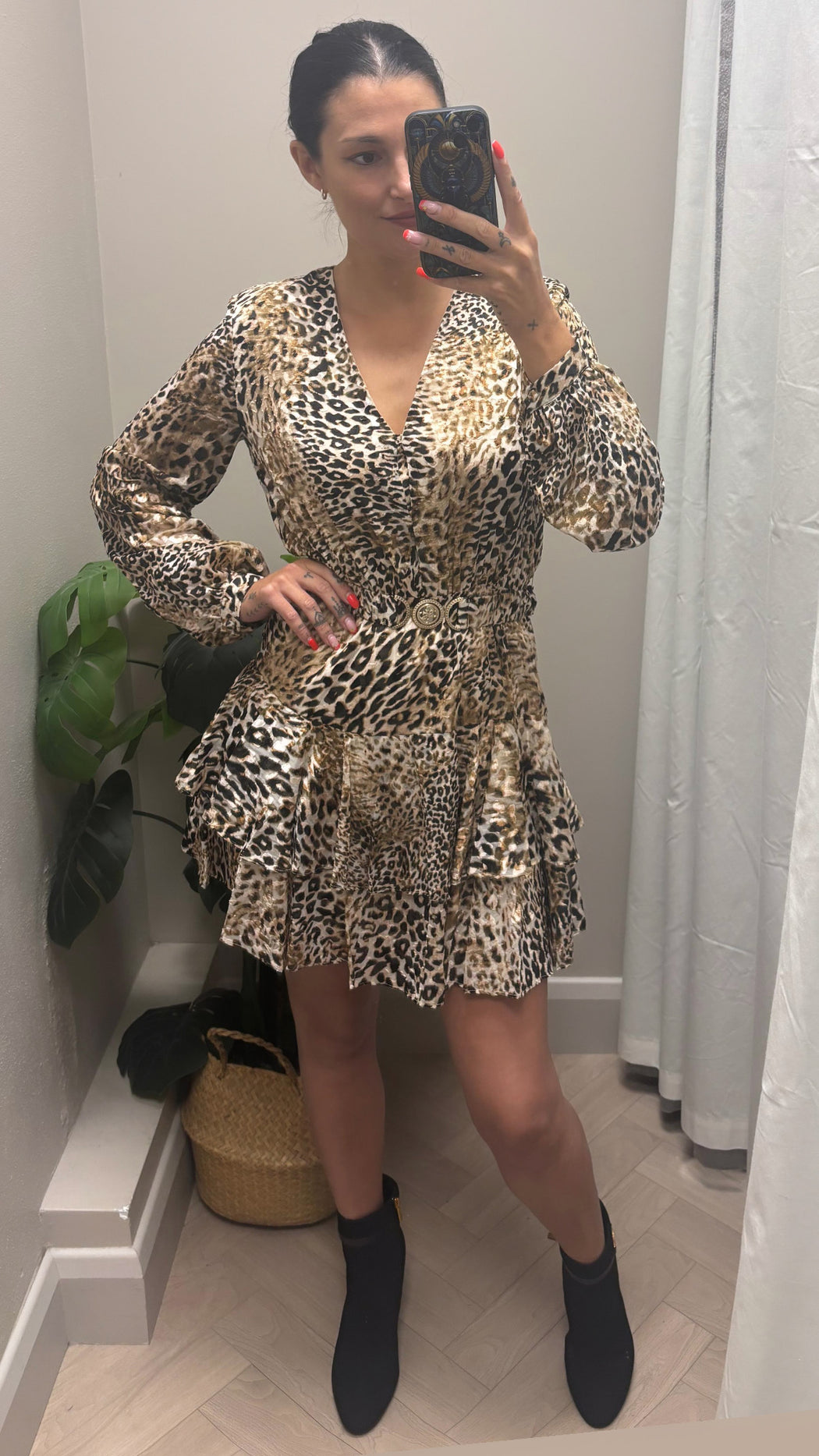 Guess leopard Clarisse flare dress