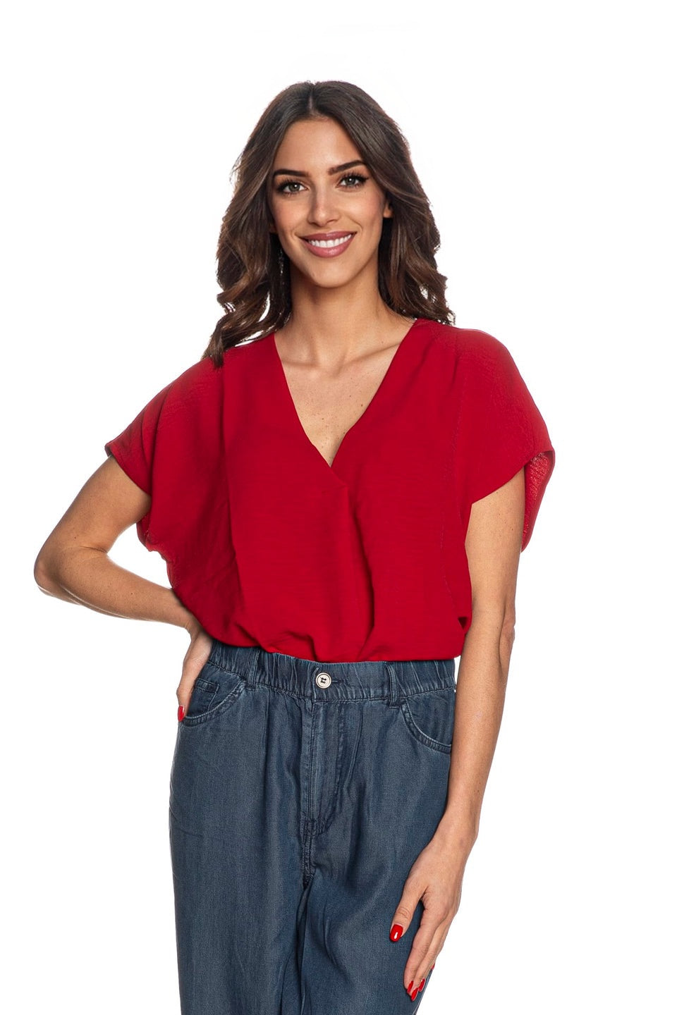 Maxine blouse red