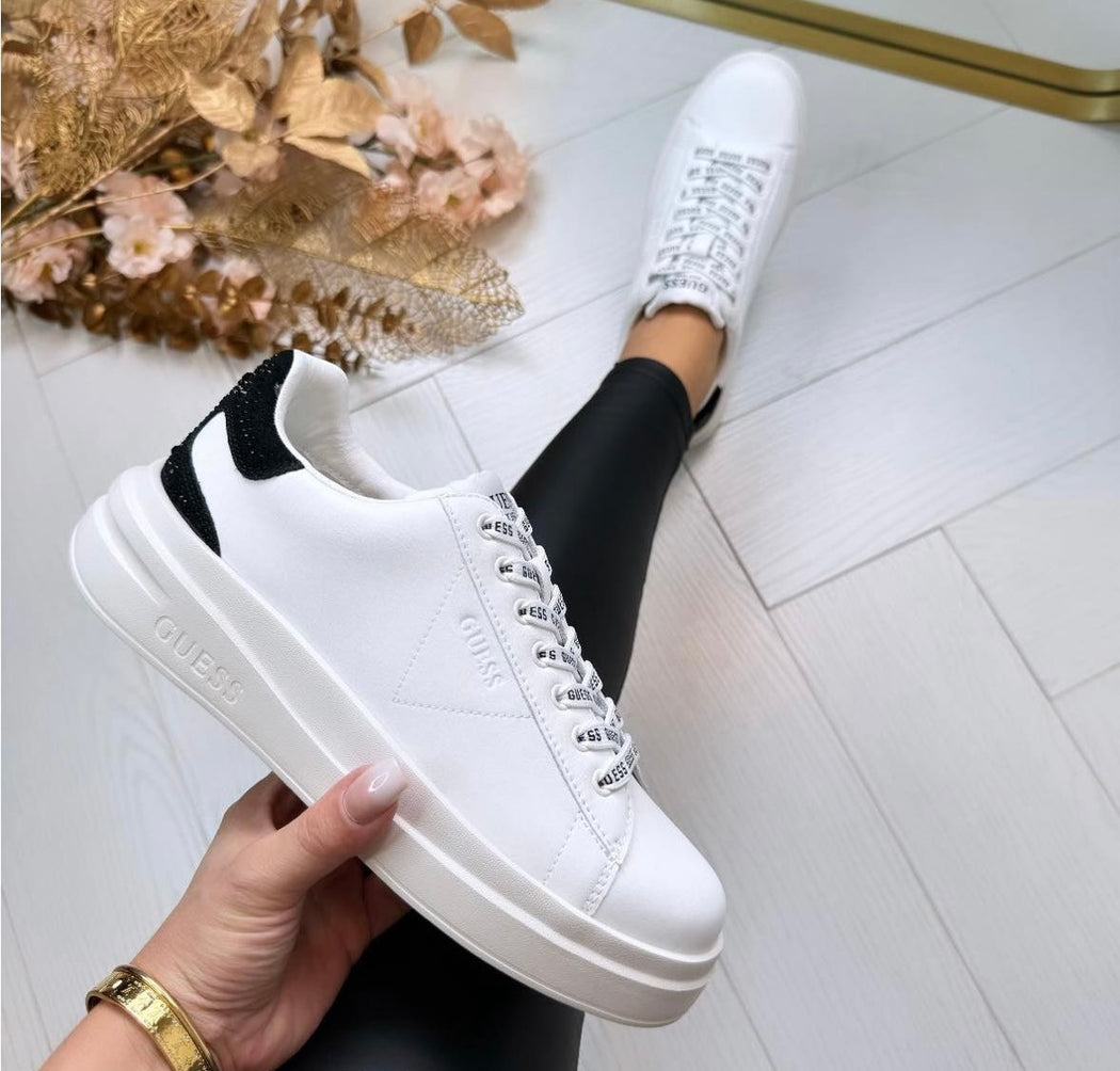 Guess Elbina white trainers FLTELBLEA12