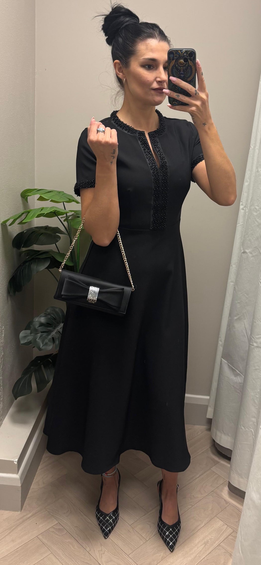 Natalie beaded midi dress