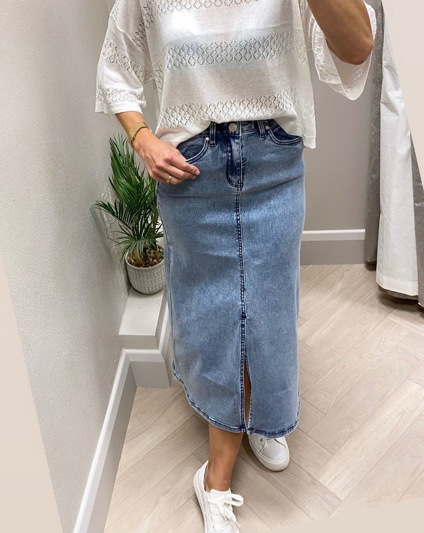 Maria denim skirt