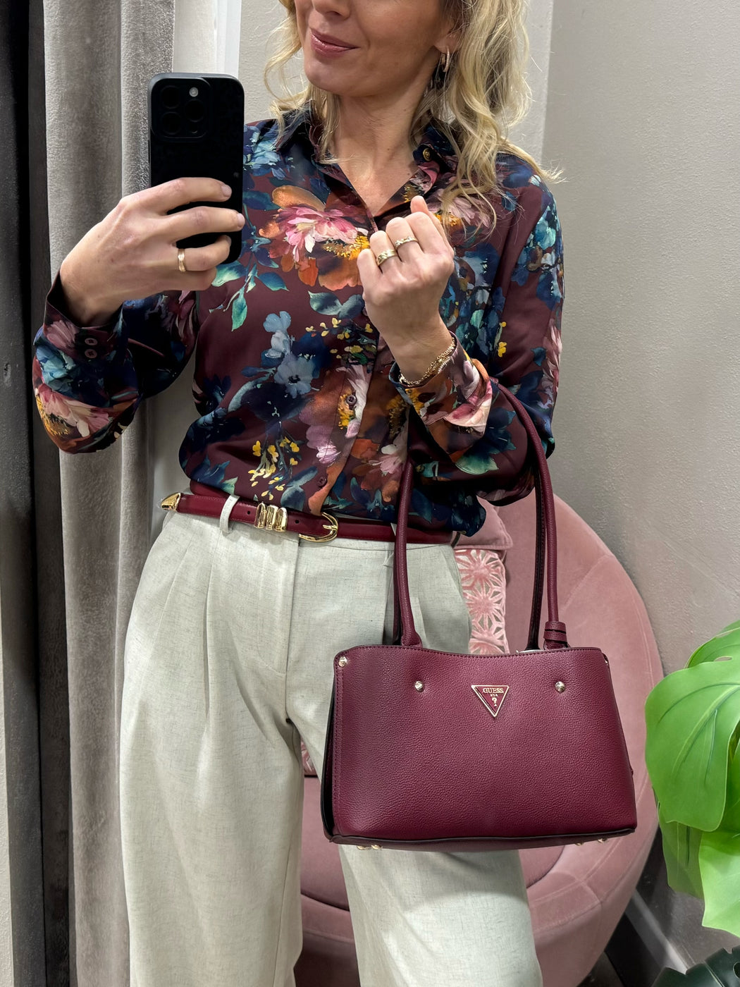 Guess wine guess floral clouis w5bh73wgLA2