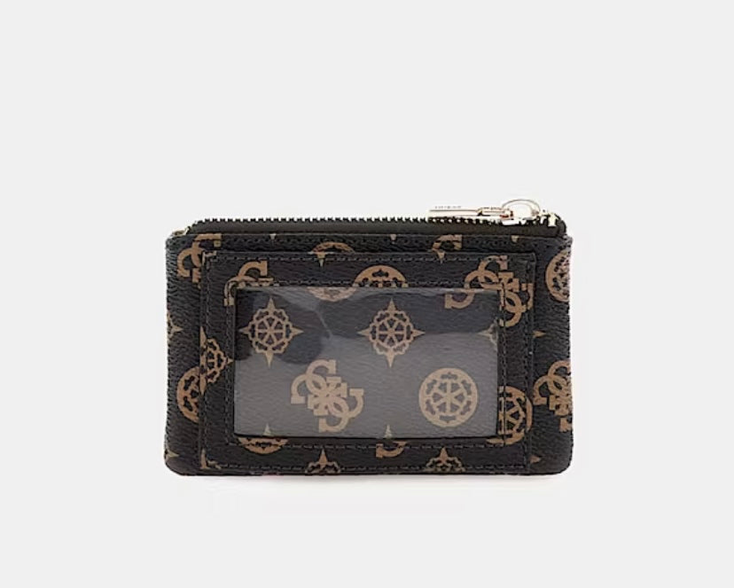 Laurel 4g peony logo coin purse