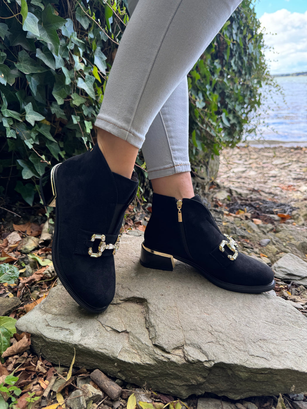 Caldicot Schwarz ankle boot