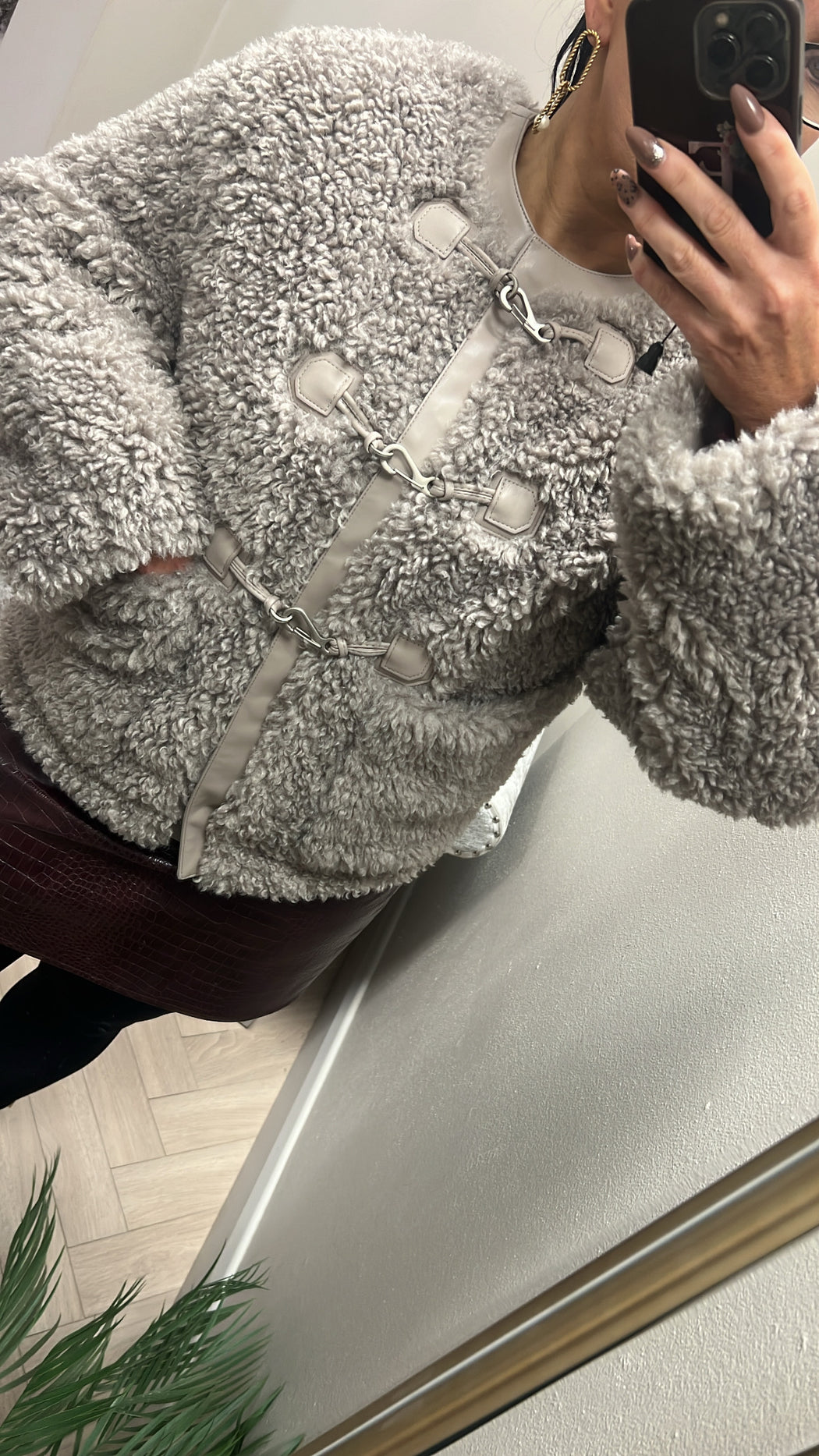 Guess teddy faux fur jacket