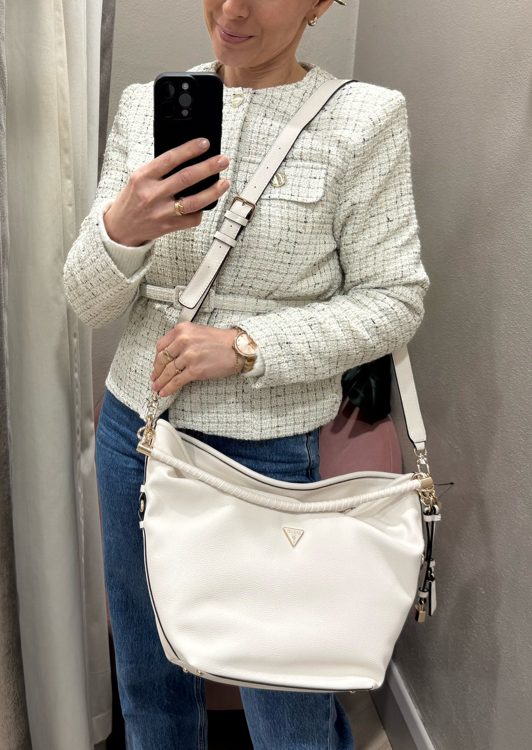 Guess DANYA Off White Bag. BG991802