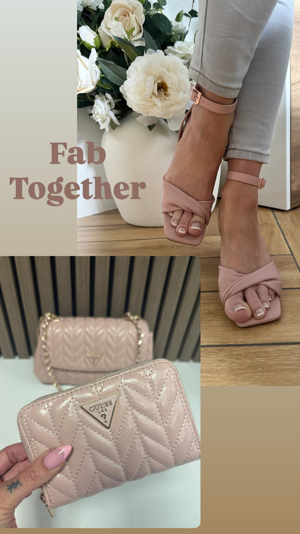 Guess Cheryl Light Rose Bag. TQ972021.