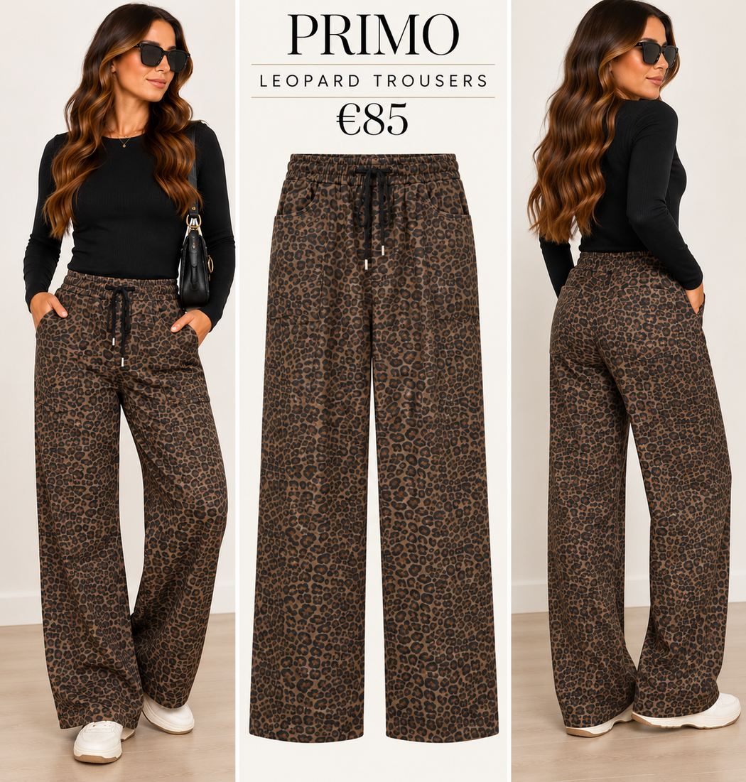 Primo leopard trousers
