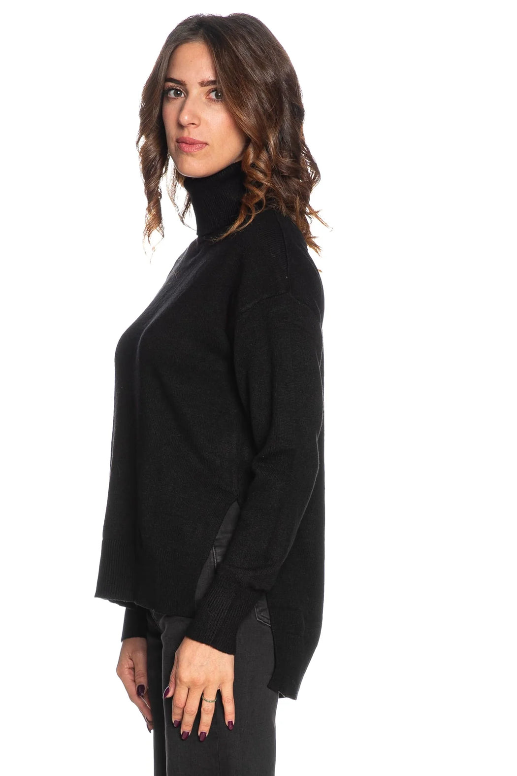 Mab black polo neck