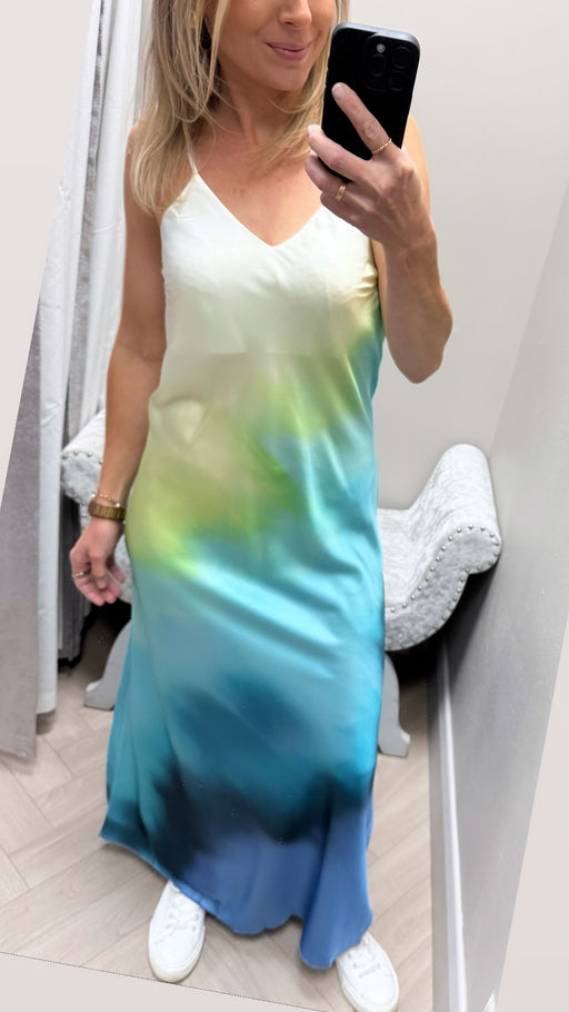 Lorraine satin slip dress