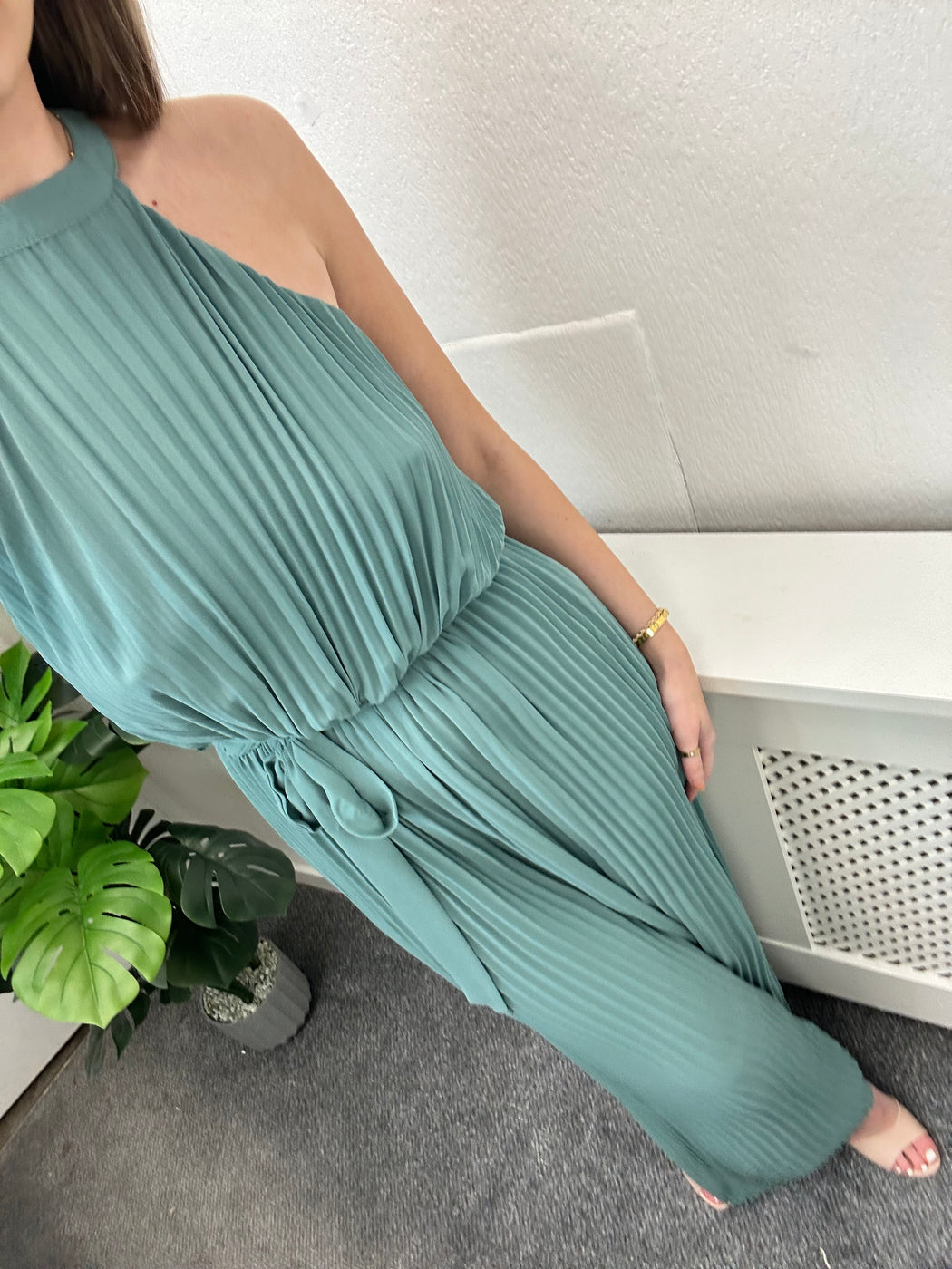 Fredi green jumpsuit