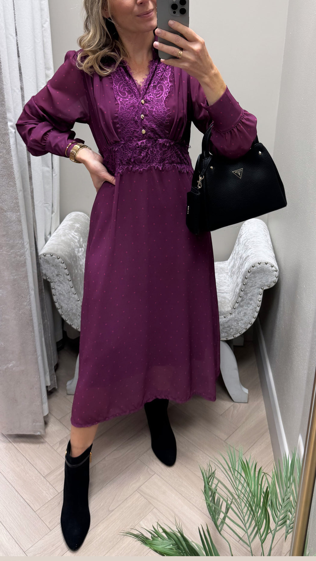Plum kimi dress