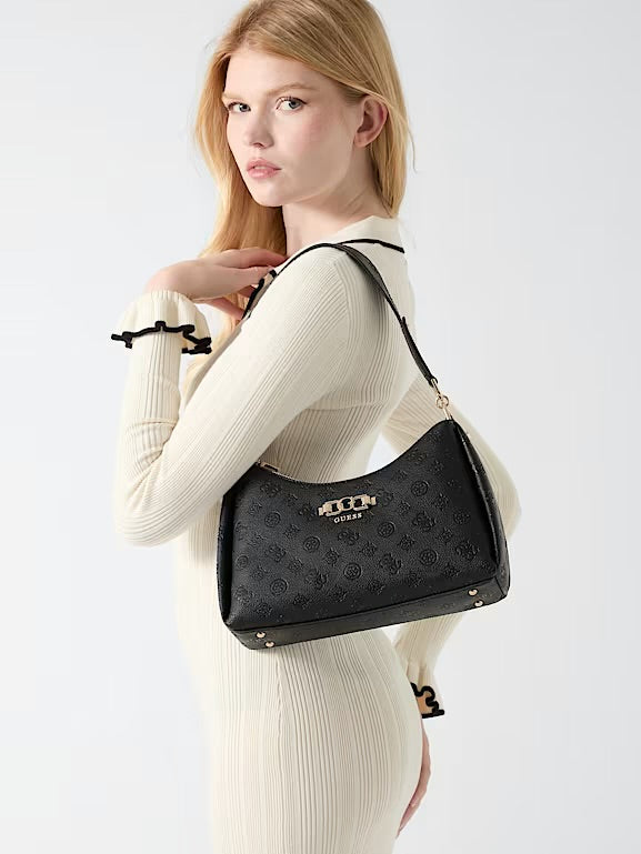 Guess anise  black  double zip shoulder bag PD991618