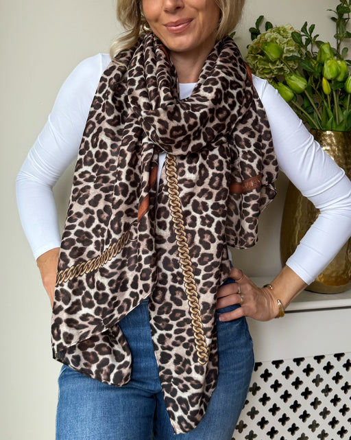 Guess Animalier Scarf-aw5349pol03-bro