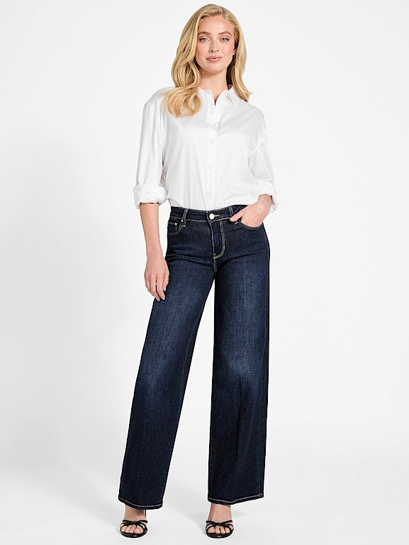 Guess palazzo mid wide leg jeans W5BA96D4U54
