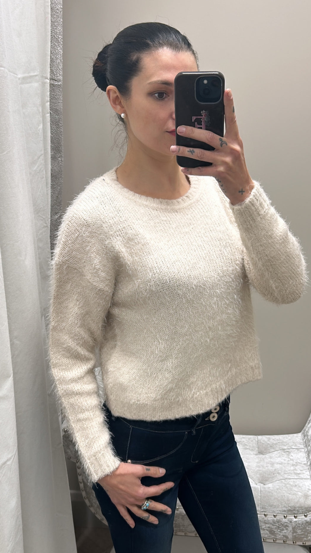 Jolie cream knit