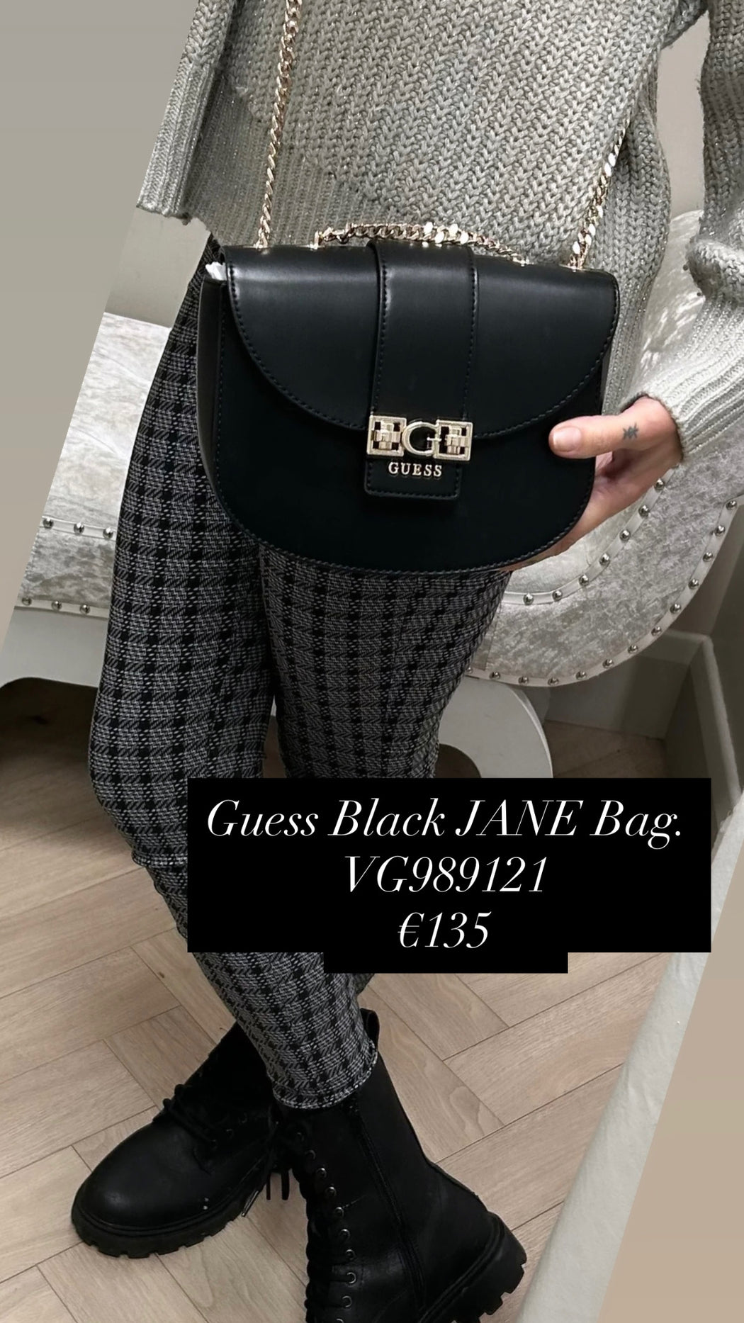 Guess Black JANE Bag. VG989121
