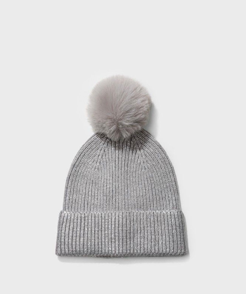 Flor Pom Pom silver