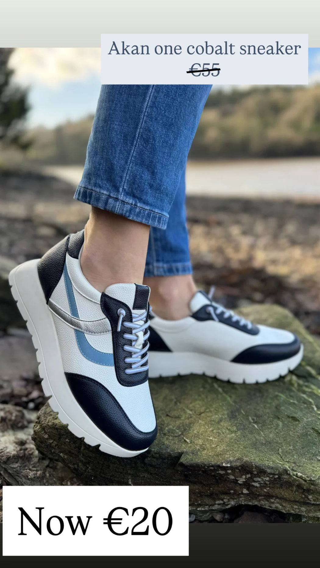 Akan one cobalt sneaker
