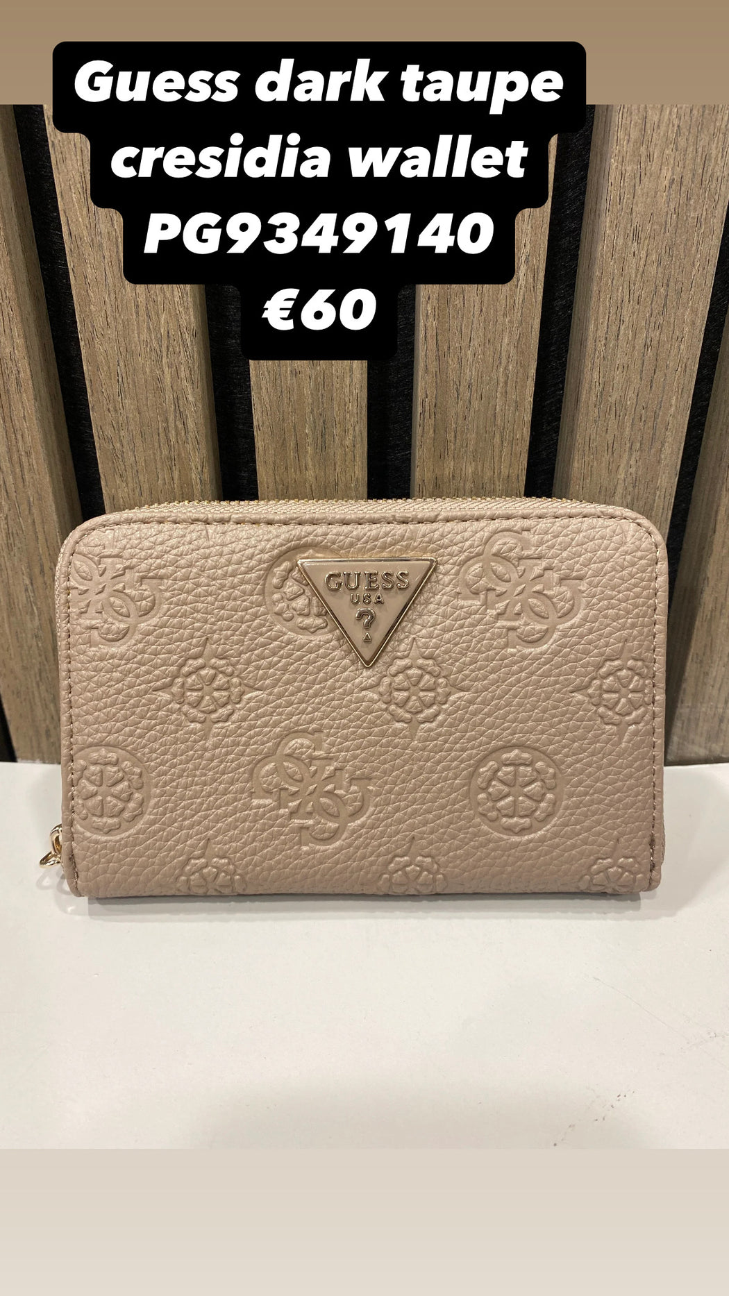 Guess dark taupe cresidia wallet PG9349140