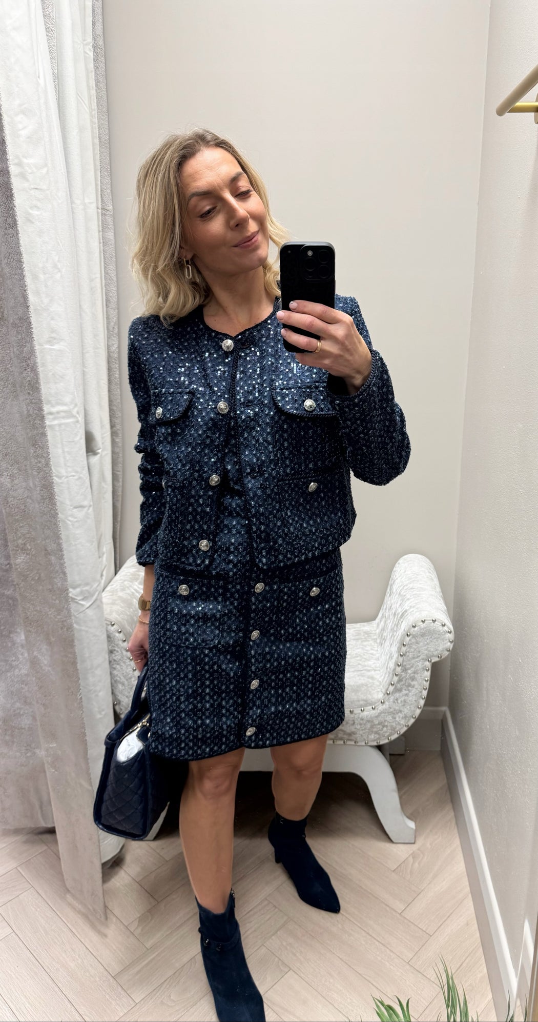 Guess elisa navy jacket w5bnocd0771