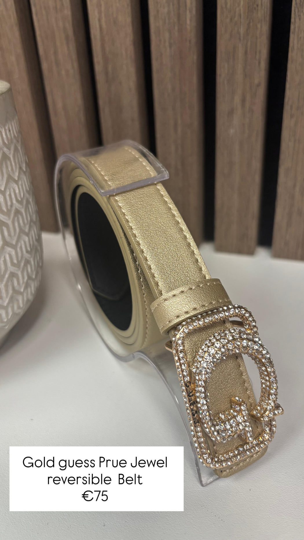 Gold guess Prue Jewel reversible  Belt