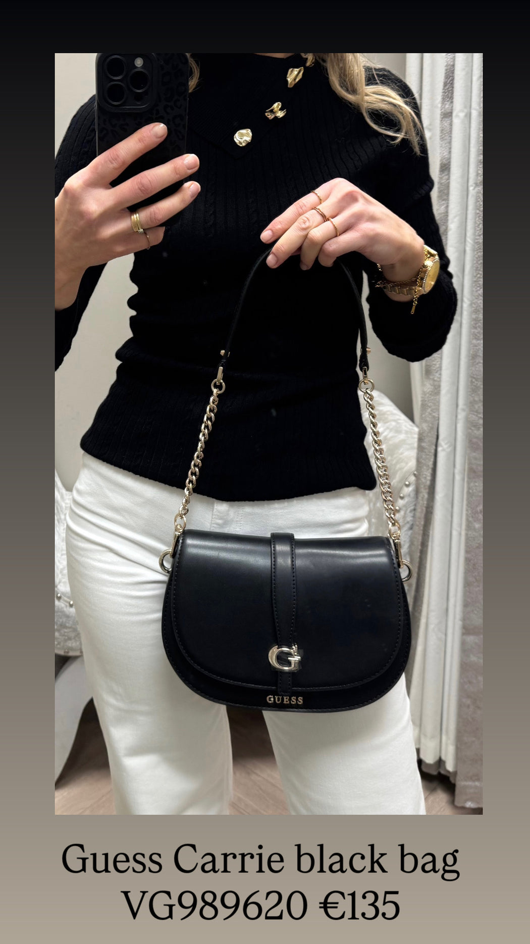 Guess Carrie black bag VG989620