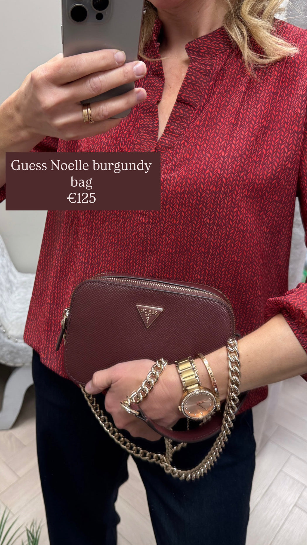 Guess Noelle burgundy bag zg967214