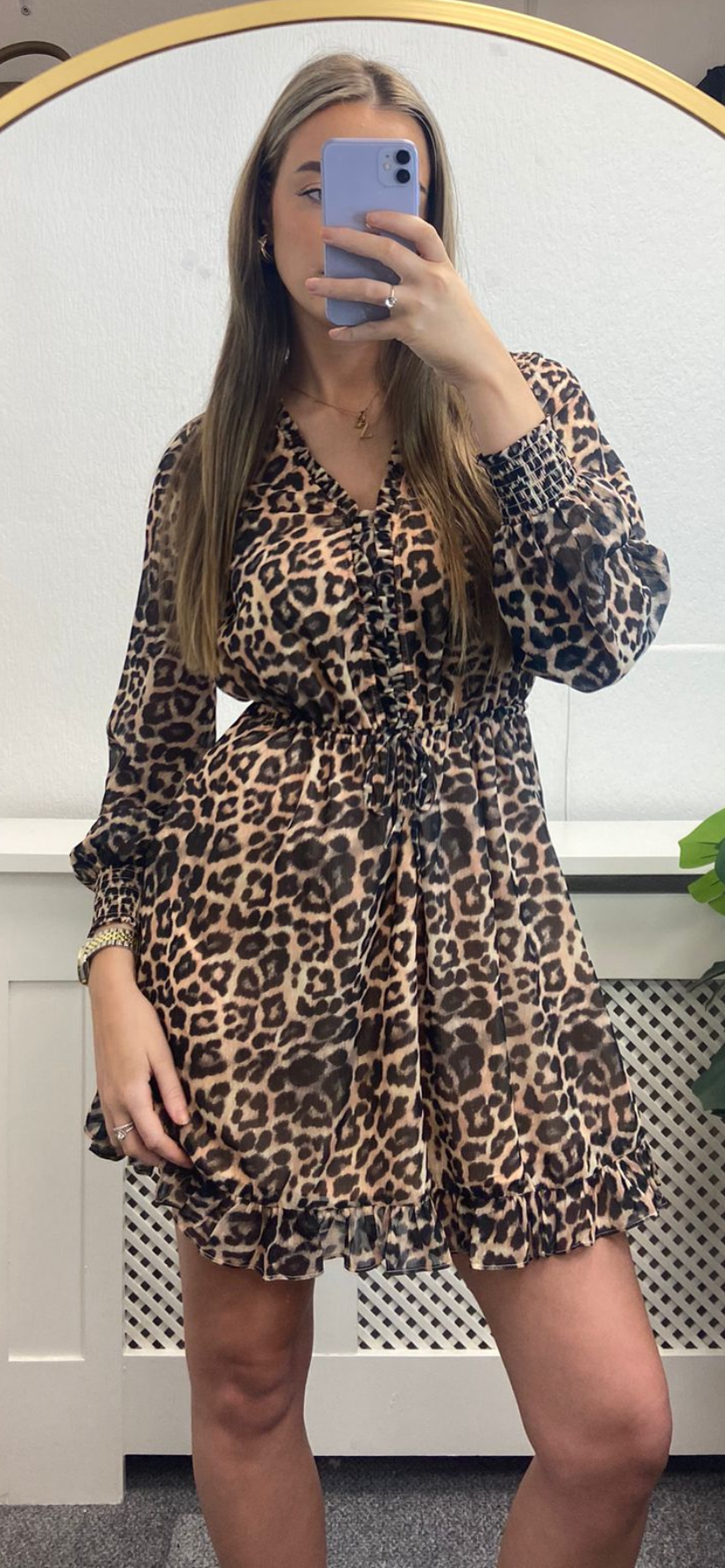 W4GK42WDW82-P1GS leopard print dress