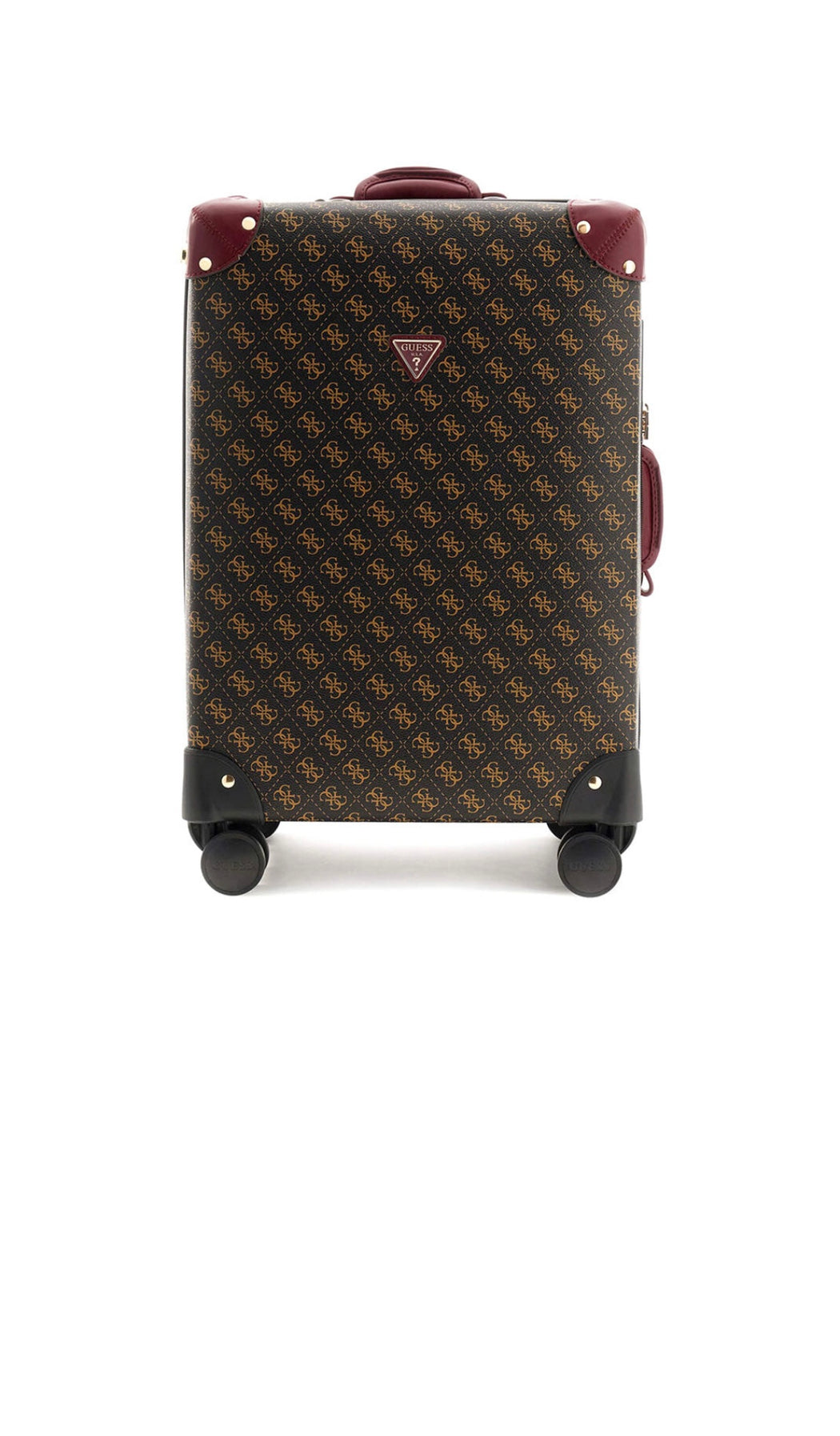 Guess brown logo Latona travel suitcase