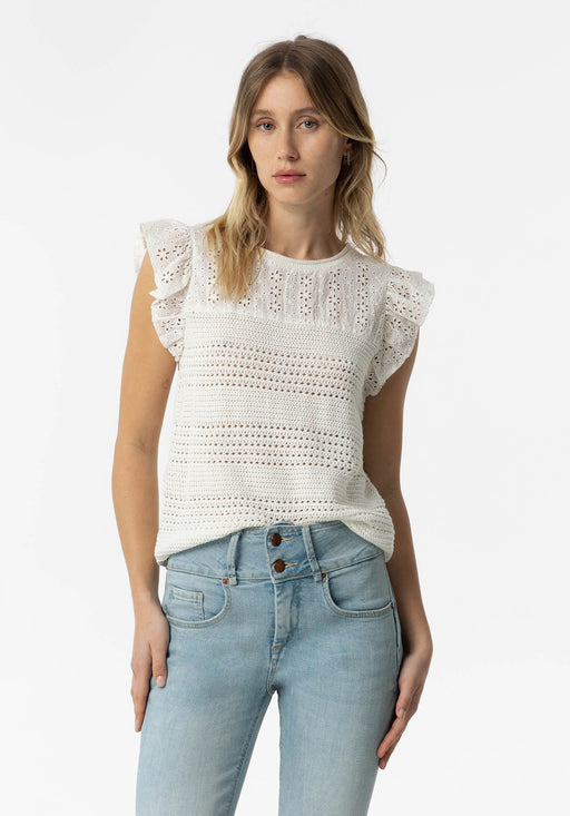 Ashera white crochet top