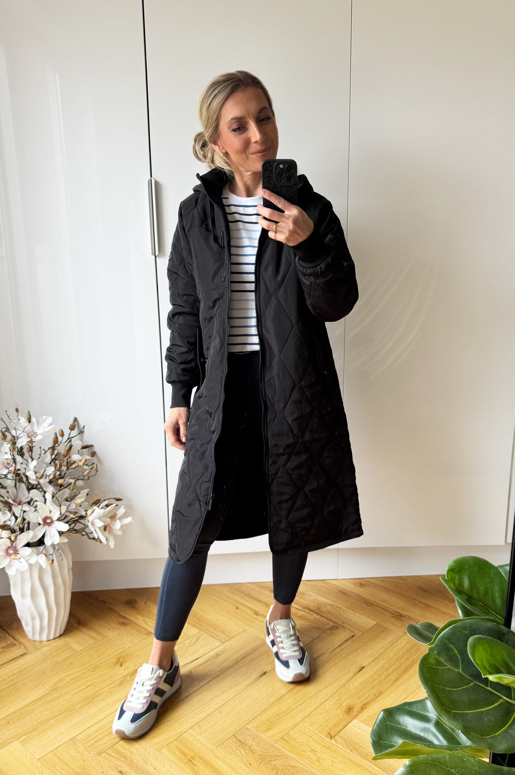 Casey Longline Coat Black