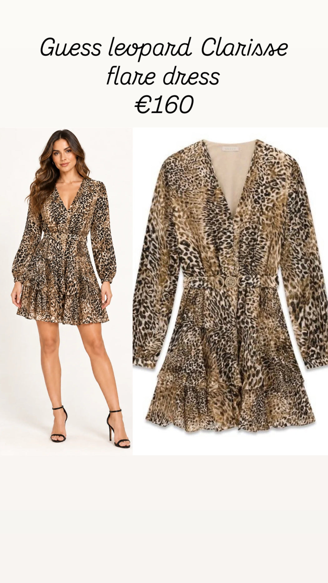 Guess leopard Clarisse flare dress