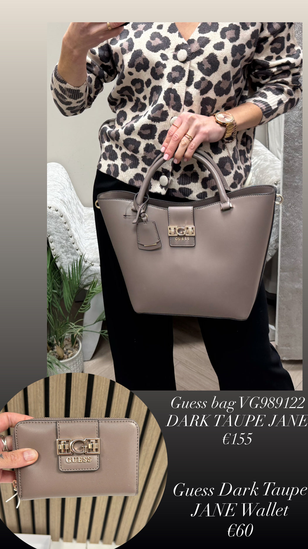 Guess bag VG989122
DARK TAUPE JANE