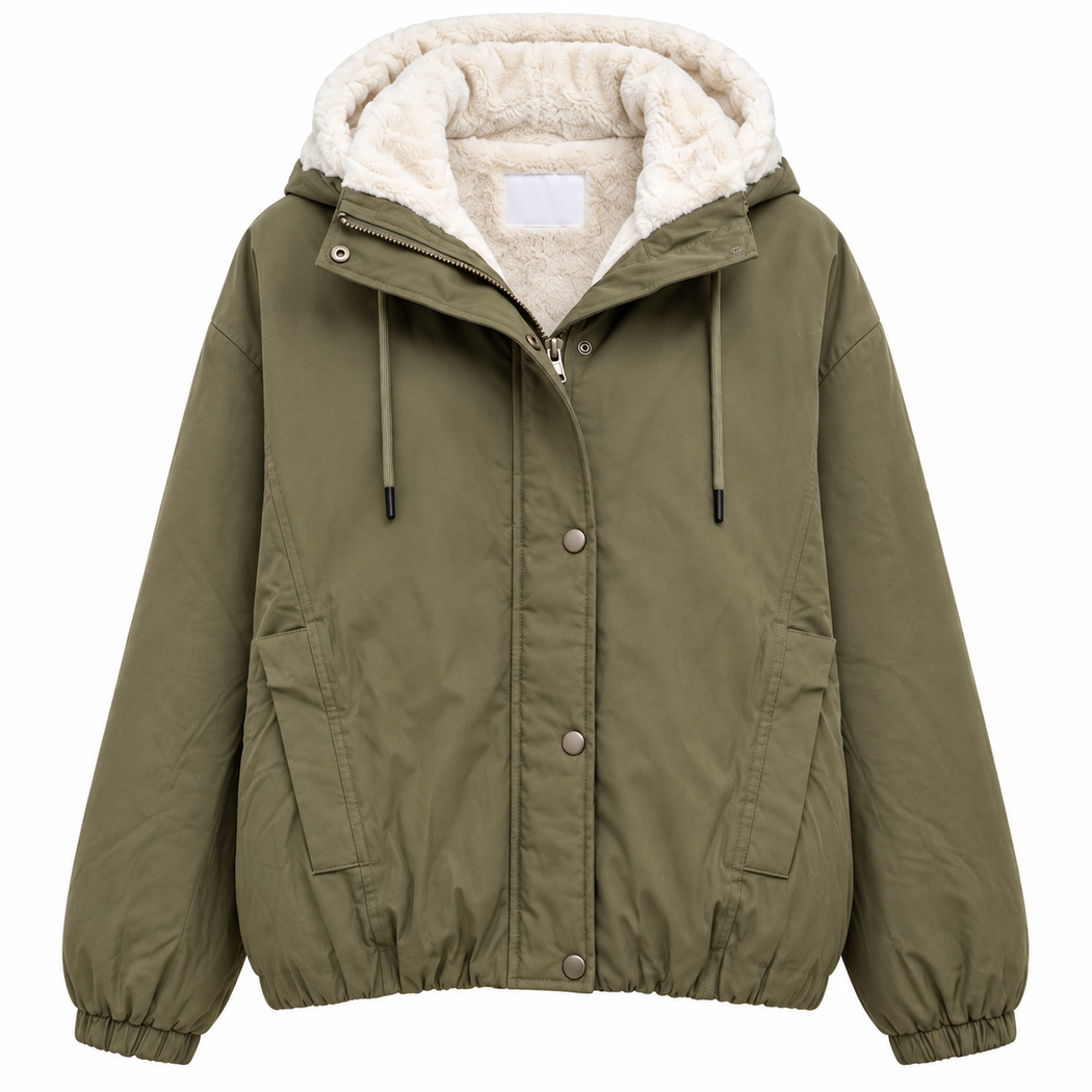 Goose fur lined jacket