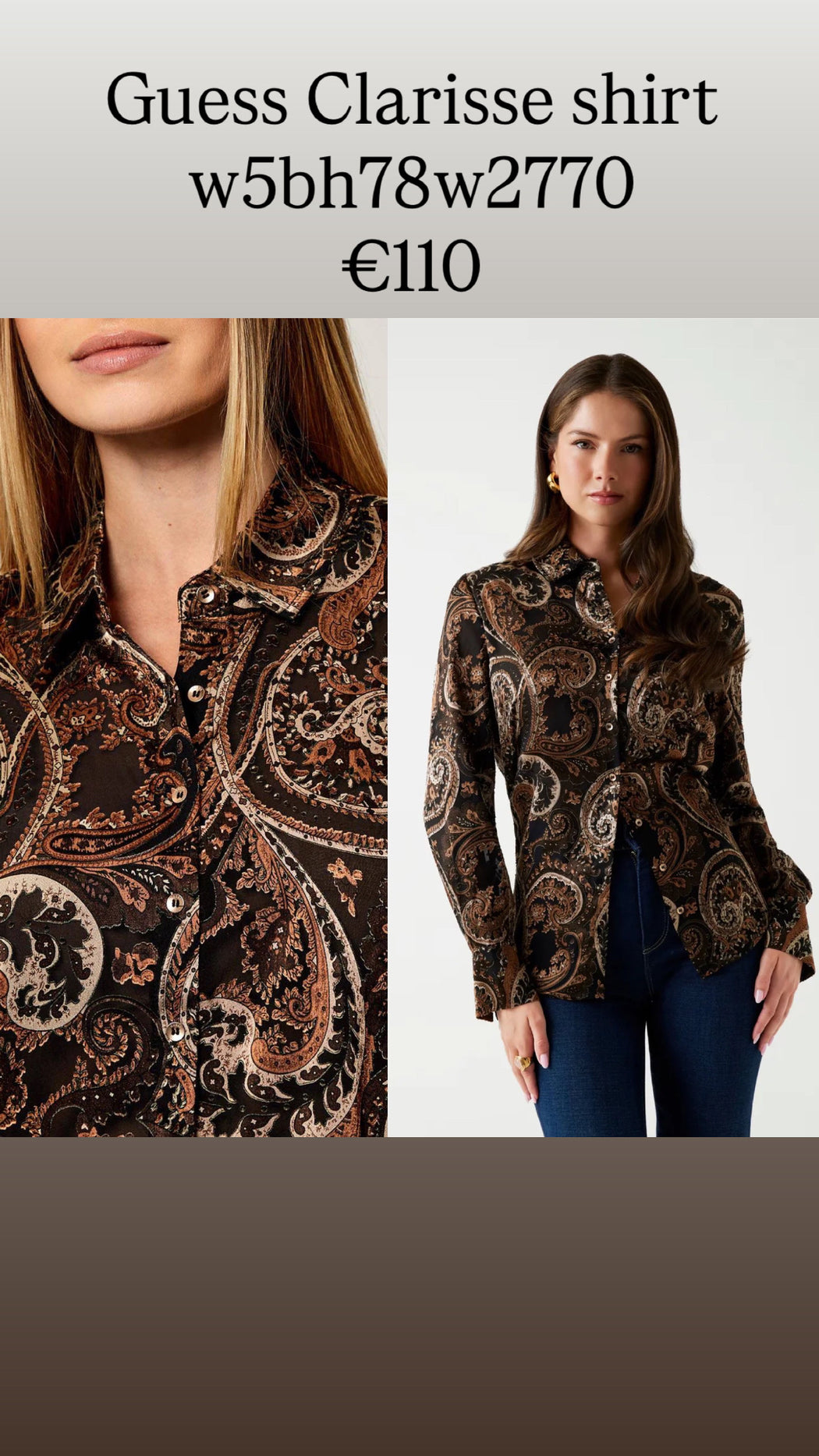 Guess Clarisse shirt w5bh78w2770