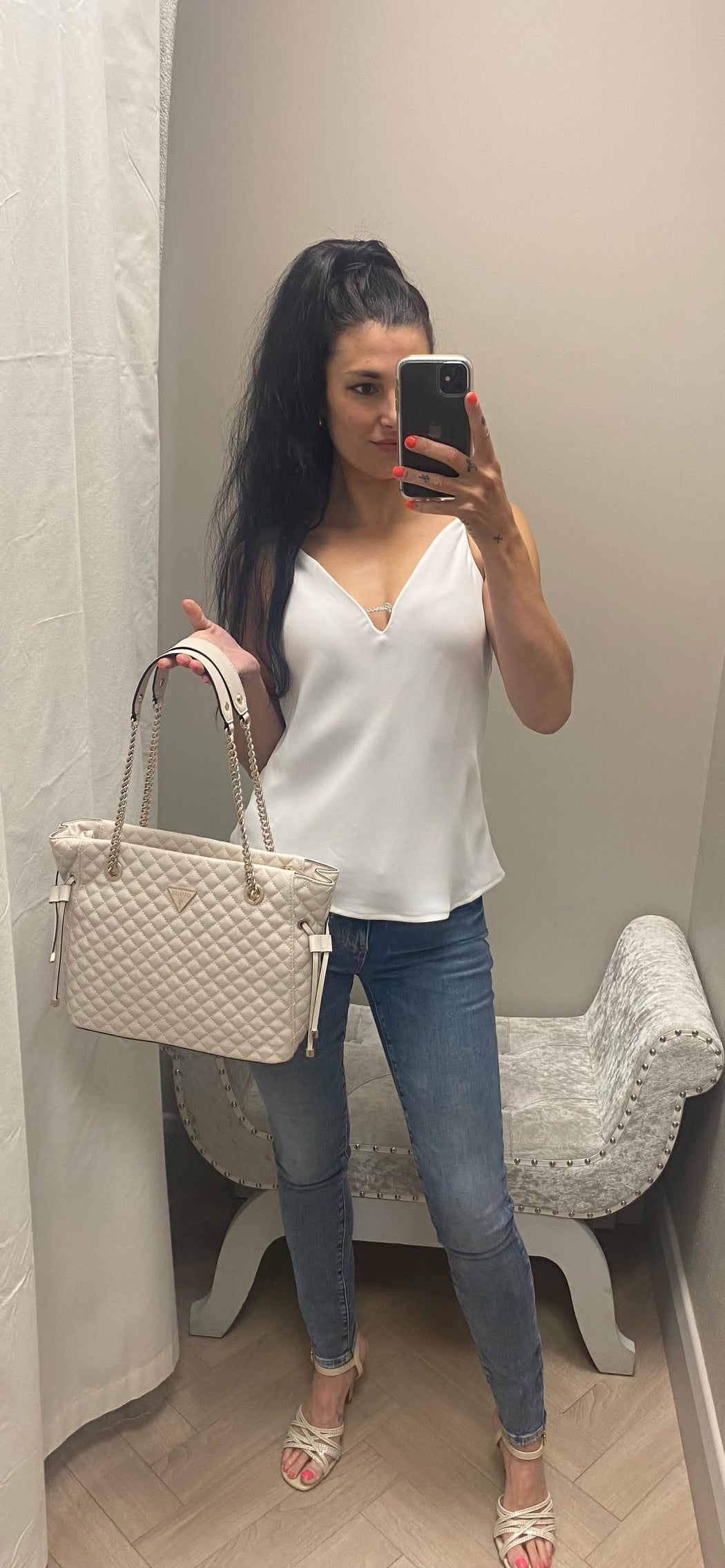 Guess Caroline tank top W5GH58WGLD2
