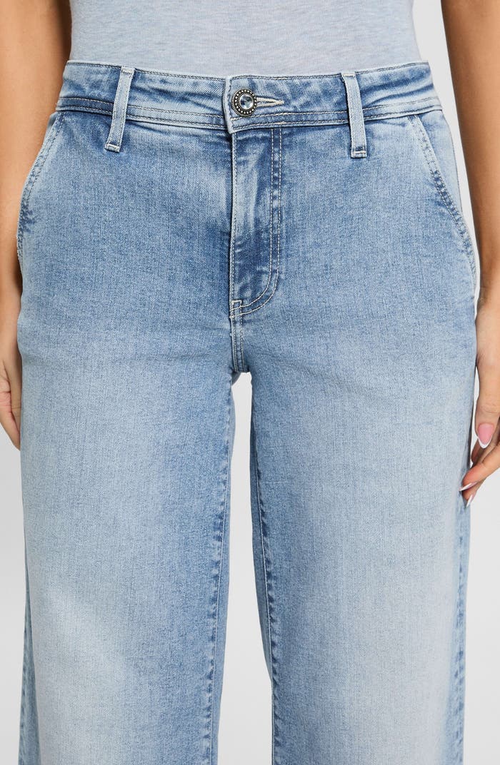 Guess Zoya wide leg crop denims