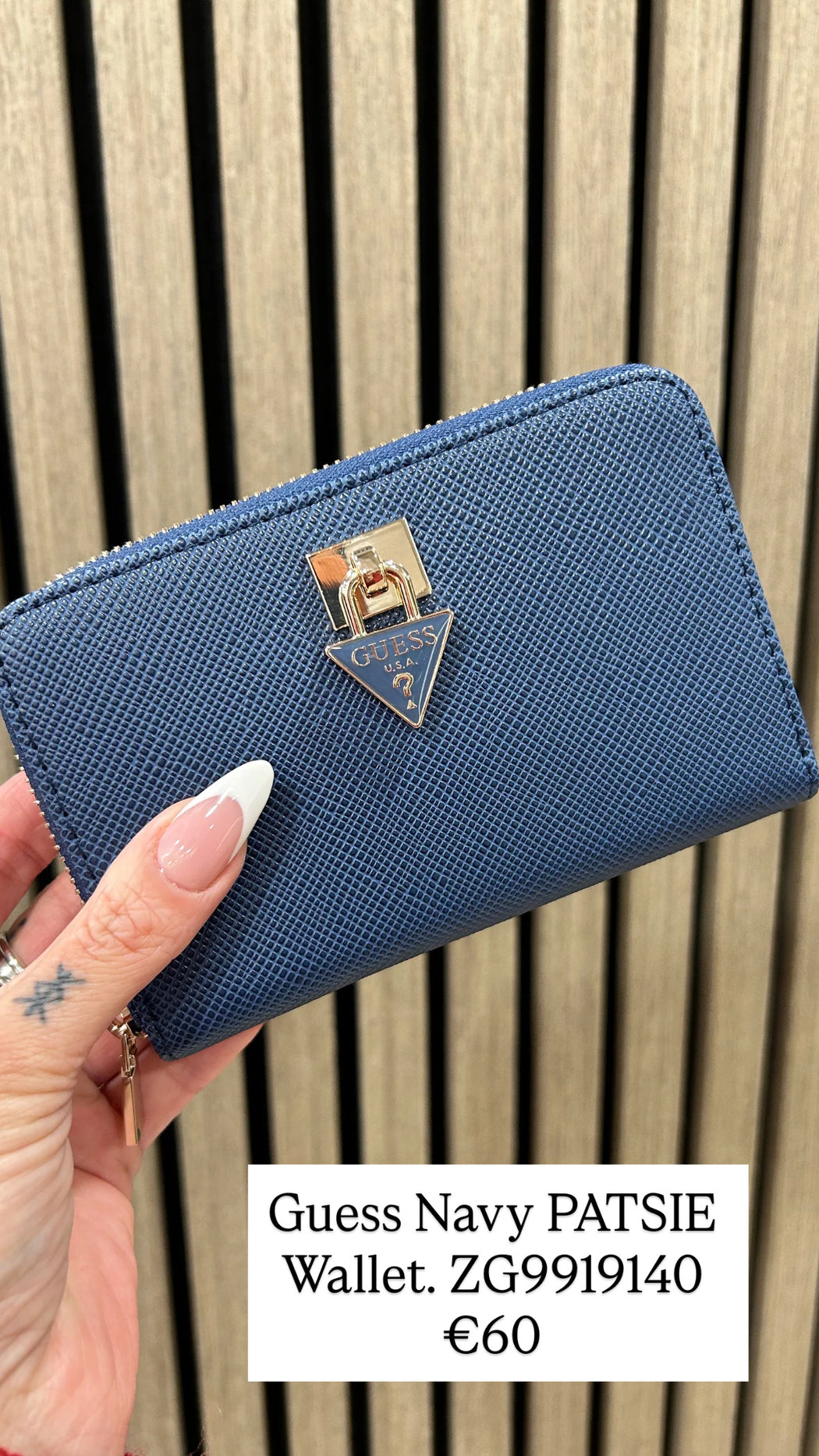 Guess Navy PATSIE Wallet. ZG9919140