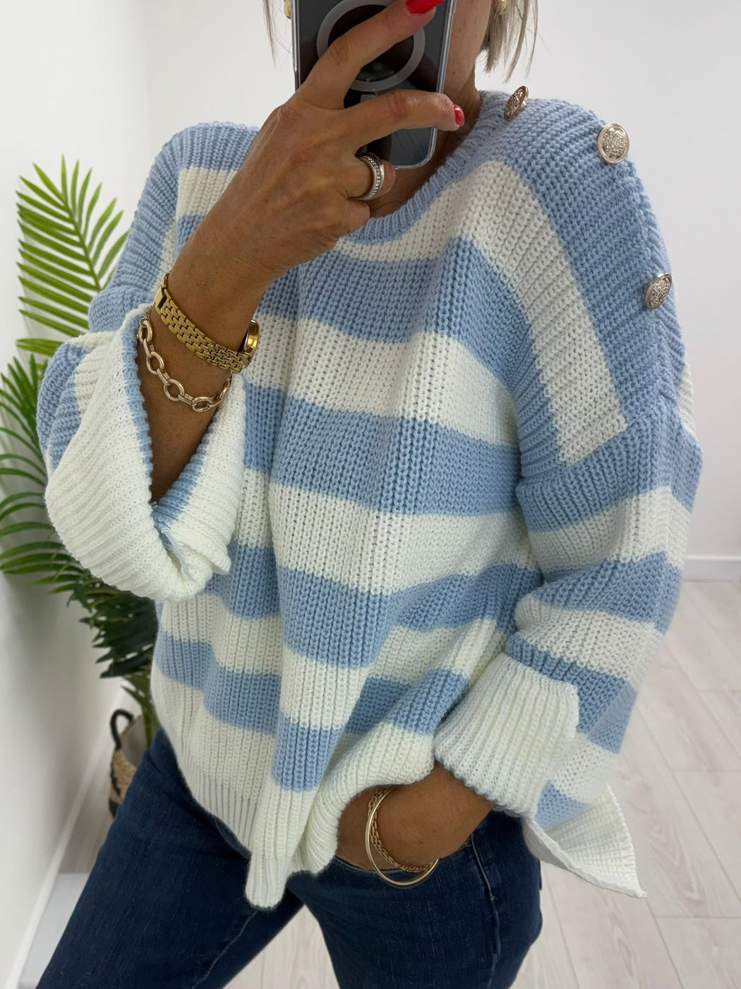 Freya blue  knit