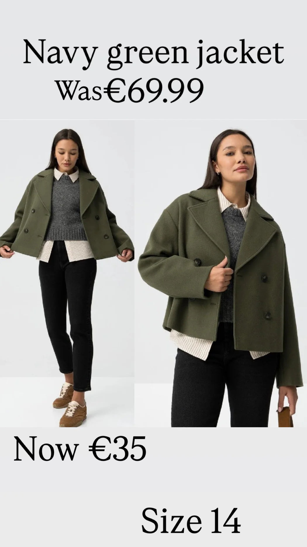 Navy green jacket
