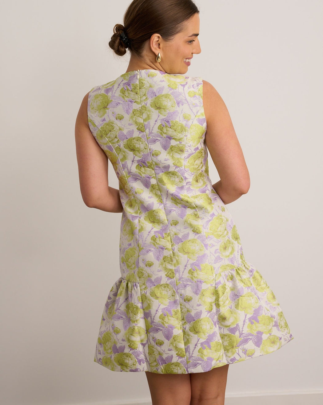 Kandice lilac green dress