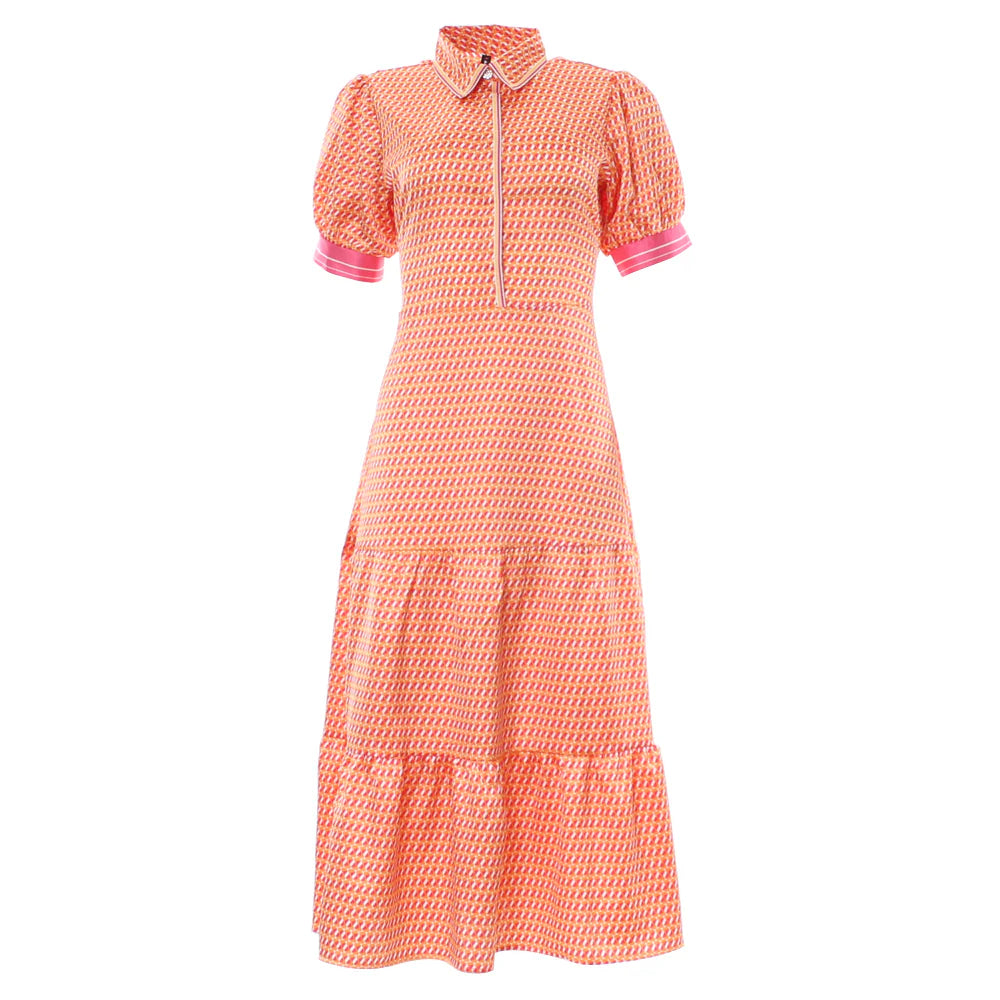 Orange  saylor dress