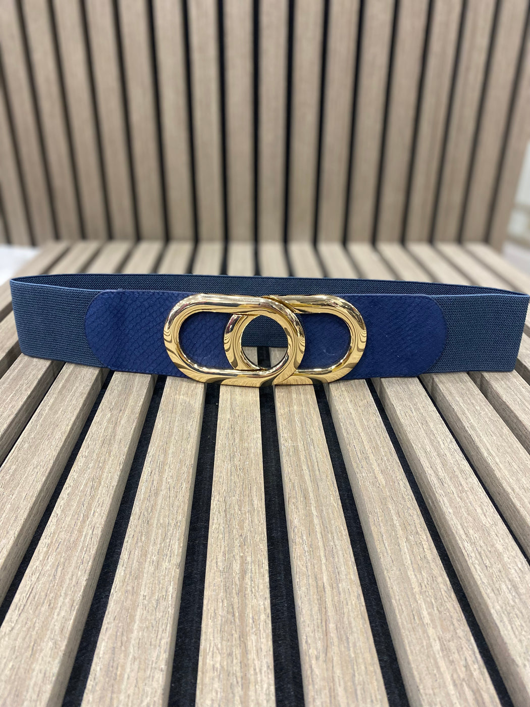 Cora navy belt