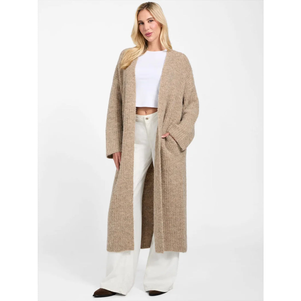 Guess beige beniko boucle  cardi w5br54zo702