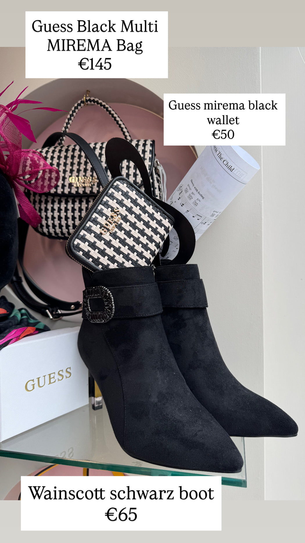 Guess mirema black wallet wg9631137