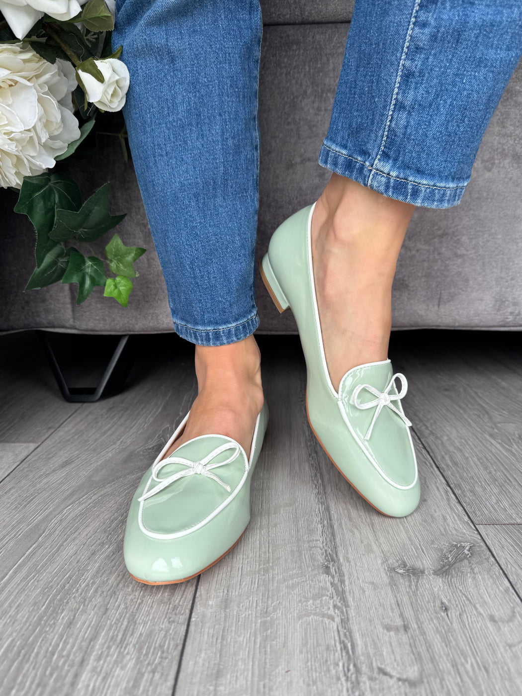Flitton mint shine loafer